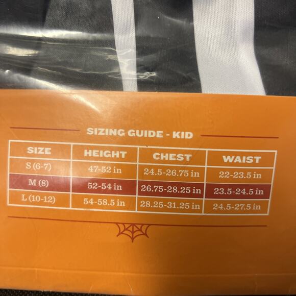 Striped Jumpsuit Kid's Unisex Halloween Costume 8, Medium Beetlejuice - Picture 3 of 3